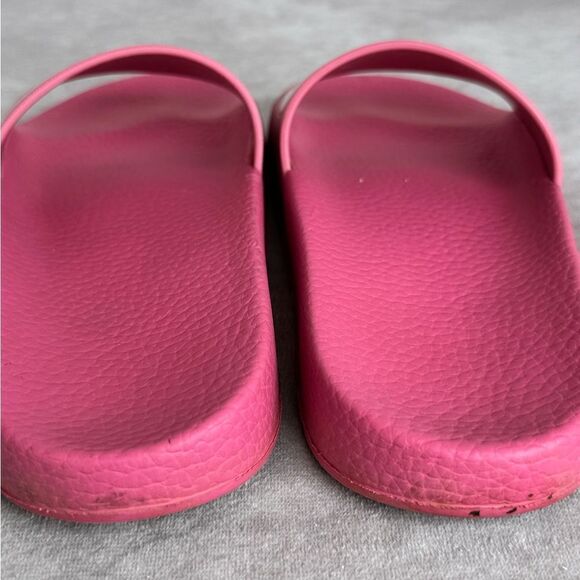 Salvatore Ferragamo Groove Pool Slides Pink 5 - Picture 10 of 12